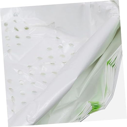 7pcs Cat Litter Filtering Bags Practical Pet Waste -up Pouches Automatic Closure for Easy Use for Litter Management White