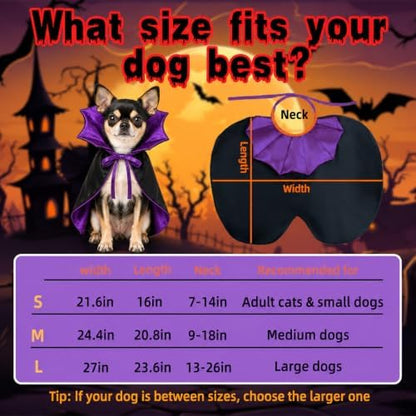 Vampire Cloak Dog Costumes for Medium Dogs, Devil Cape Dog Halloween Costume, Halloween Costumes for Medium Large Breed - Image 4