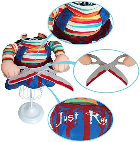 NACOCO Dog Halloween Scissors Style Doll Costume Pet Christmas Cosplay Adjustable Doll Funny Special Clothes Puppy Party Clothes for Small Dogs Cats (Scissors,Medium) - Image 4