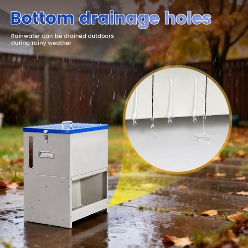 50lbs Automatic Dog Feeder Large Breed, Outdoor Gravity Dog Feeder