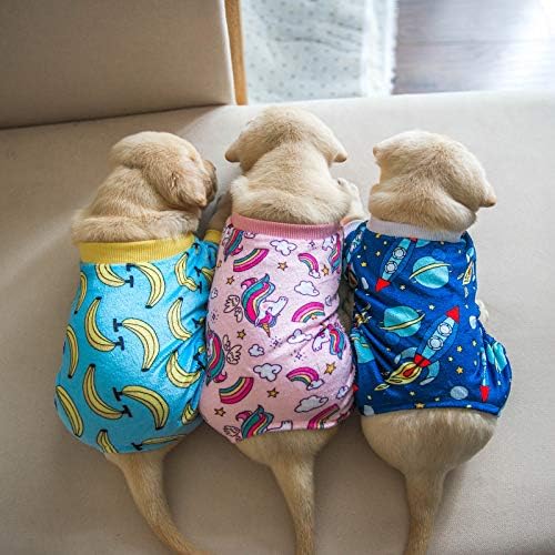 CuteBone Small Dogs Outfit Soft Puppy Onesies Pjs Dog Pajamas Pet Coat Cat Apparel Comfy Doggie Jumpsuit Bodysuit for All Seasons - Image 2
