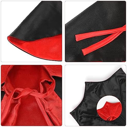 FOIMAS Dog Cat Halloween Costume,Vampire Devil Cape Cloak Pet Costume for Cats Dogs Halloween Costume Party Supply - Image 3