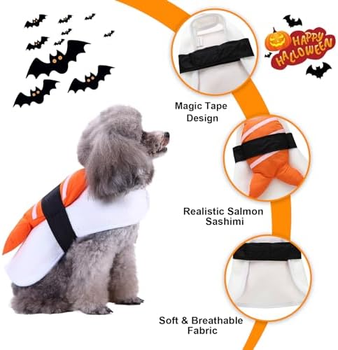 Sushi Dog Halloween Costume Fish Food Pet Costume Pet Cosplay Outfits - Image 2