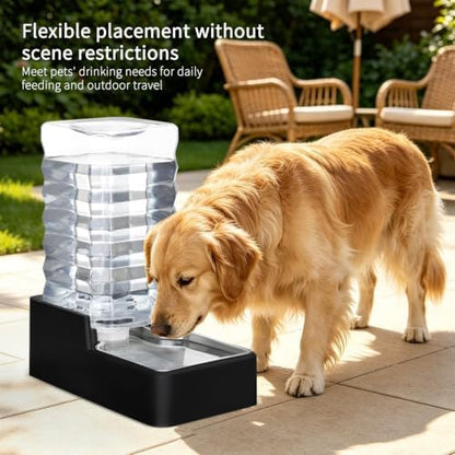 RIZZARI 2.64Gallon Automatic Dog Water Dispenser for Dog: No Filter