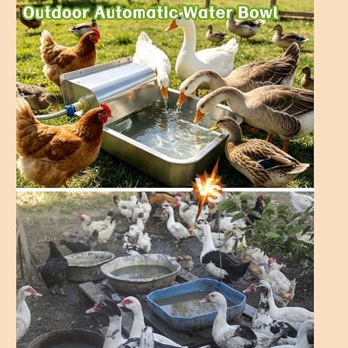 Stainless Steel Automatic Dog Water Dispenser,Adjustable Float Valve