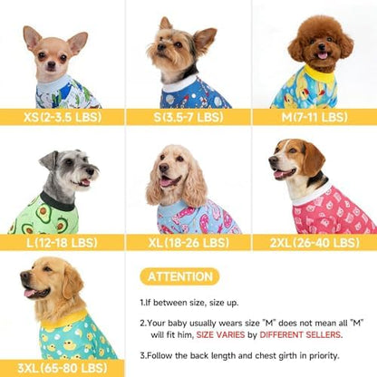 XPUDAC Dog Pajamas for Small Medium Dogs, Strechy Soft Dog Clothes for Dogs Girl Boy Pet Jumpsuit, Cat Onesie-S - Image 5