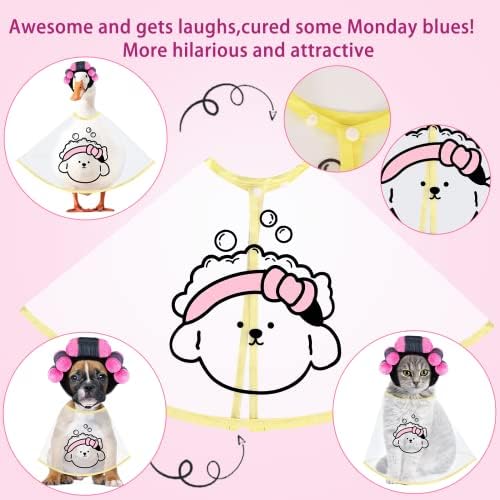 Spa Day Dog Costume Cosplay Wig, Curly Hair Pet Cat Wigs for Halloween Parties Dog Hats Wigs for Small Medium and Large Dogs Adjustable(Pet Head Circumference 8-27 inches) - Image 2