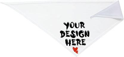 Custom Dog Bandana Add Your Text Photo Name Personalized Neckwear Bandanas Soft Customized Pet Scarf with Your Design Funny Gifts for Cat Dog Pet Style 06