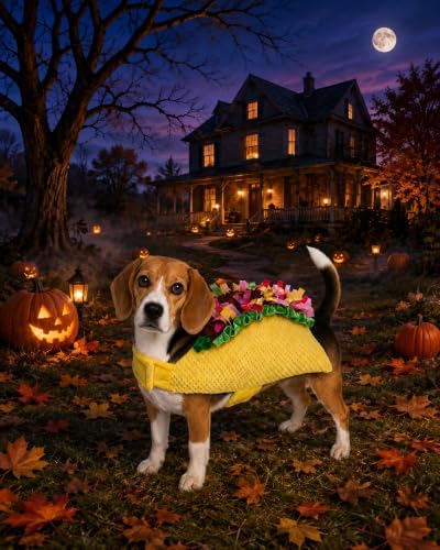 Taco Dog Costume for Small Medium Large Dogs, Funny Food Dog Costume, Mexican Dog Costume and Hotdog Pet Outfit for Halloween Cosplay, Parties and Photos, 2X-Large - Image 6