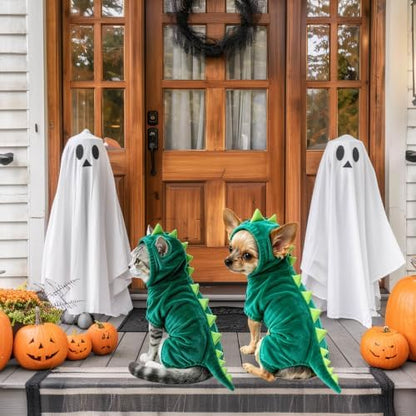Dog Cat Halloween Costumes Dog Dinosaur Costume Hoodie Pajamas for Cats Dogs - Image 6