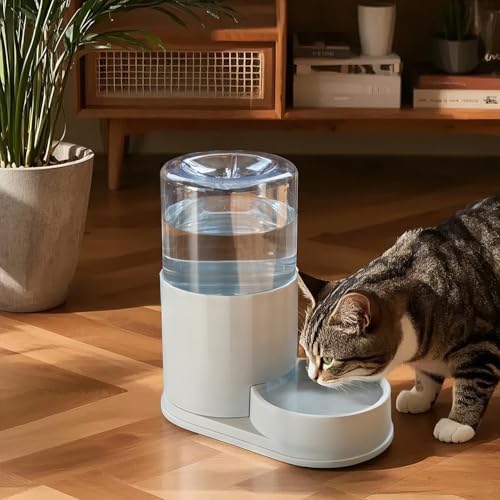 Automatic Pet Water Dispenser with 3.8 Liter Capacity, Gray