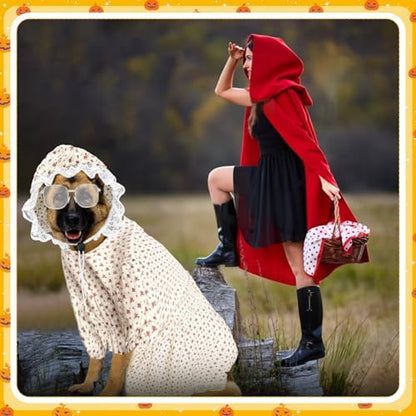 3 Pcs Old Lady Costume for Dog Grandmas Dogs Costume - Image 4