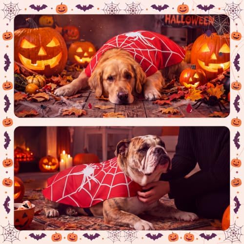 Tudomro Dog Halloween Costumes Spider Web Cape for Dogs Pet Halloween Outfit Dog Cape Costume for Large Dogs Cosplay Costumes, L - Image 5