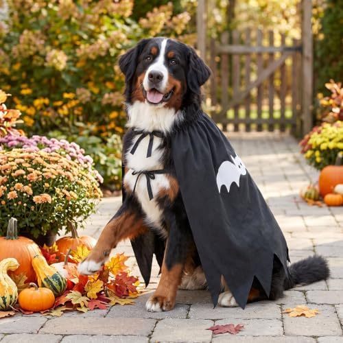 Halloween Dog Costume, Bat Halloween Dog Cape for Medium Large Pets(XL) - Image 3