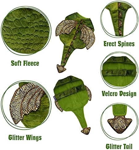 cyeollo Dinosaur Halloween Costume for Rabbit Bunny Puppy Kitten 2lb to 4lb - Image 6