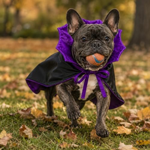 Small Dog Costume for Halloween, Vampire Cloak Dog Halloween Costume, Devil Cape Halloween Costumes for Small Dogs - Image 6