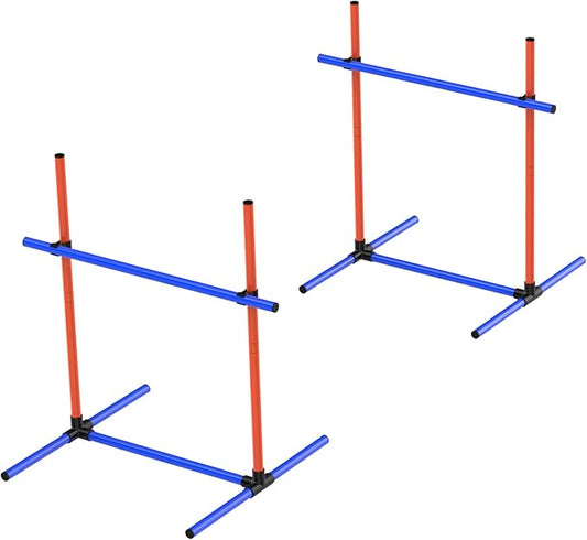 Dog Agility Equipment - Complete Dog Agility Course Backyard Set Including Tunnel & Obstacle Course, Professional Training Equipment for Dogs