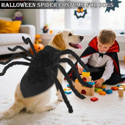 Dog Halloween Spider Costumes for Small Medium Large Dogs Funny Outfits - Image 4