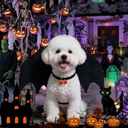 Halloween Dog bat Wing Costumes S，pet Costumes for Halloween Party - Image 7
