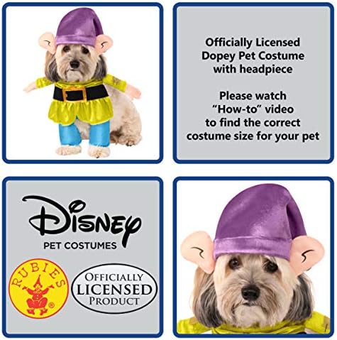 Rubies Disney Snow White and the Seven Dwarves: Dopey Pet Costume for for Dogs or Cats, XL - Image 2