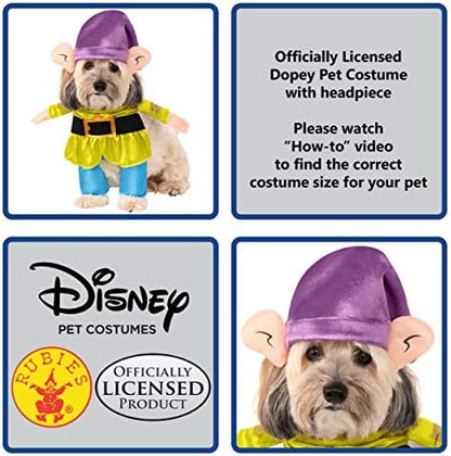 Rubies Disney Snow White and the Seven Dwarves: Dopey Pet Costume for for Dogs or Cats, XL - Image 2