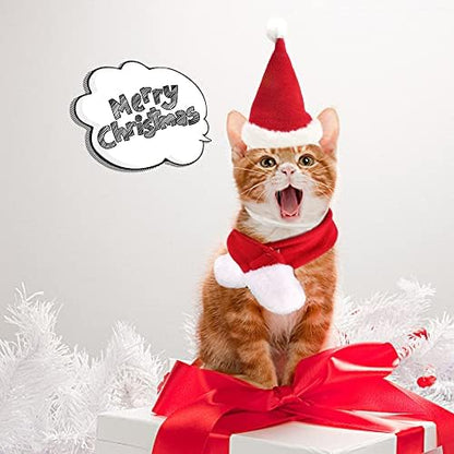 YUJUN 2PCS Cat Christmas Pet Costume for Kitten Christmas Costume Supplie - Image 4