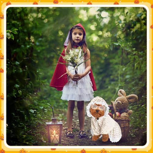3 Pcs Old Lady Costume for Dog Grandmas Dogs Costume - Image 5