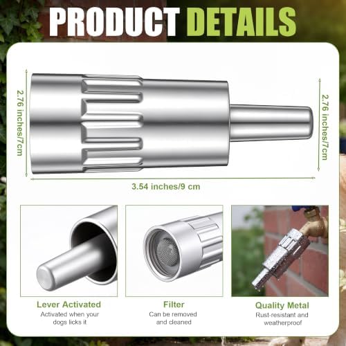 Newtay 1 Pcs Outdoor Automatic Dog Water Spigot Hose Attachment