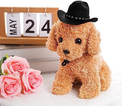 choyaxo Pet Cowboy Costume Cosplay Cap Halloween Costumes for Dogs Cat Pet Party Decoration Mini Cowboy Hat (Black, Small) - Image 5