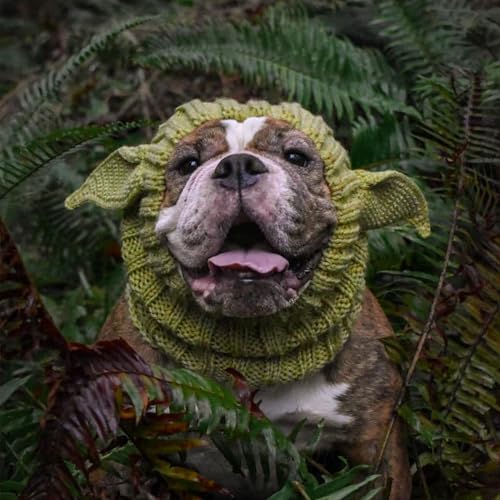 Zoo Snoods Baby Yoda Costume - Alien Knit Dog Snood Wrap for Pets, Warm Neck Ear Cover Protection for Halloween and Winter (Large) - Image 7