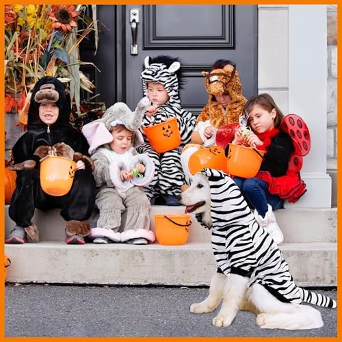 NACOCO Halloween Dog Tiger Costume - Pet White Tiger Cosplay Clothes Coat Hoodie Outfits Cute Warm Winter Apparel for Small and Medium Dogs(White, M) - Image 5