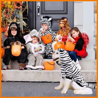 NACOCO Halloween Dog Tiger Costume - Pet White Tiger Cosplay Clothes Coat Hoodie Outfits Cute Warm Winter Apparel for Small and Medium Dogs(White, M) - Image 5