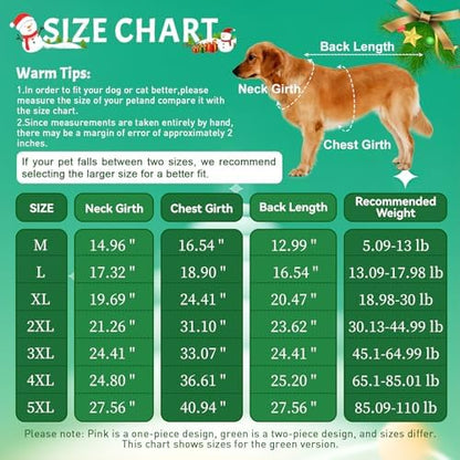 Dog Elf Christmas Costume, Funny Party Halloween Cosplay Outfit(5X-Large) - Image 2