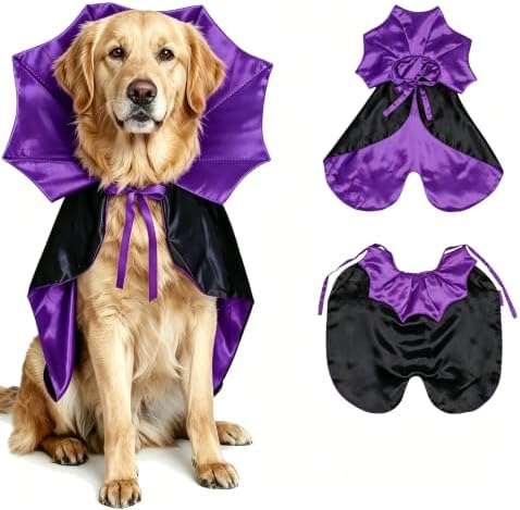 Dog Vampire Costume Cat Halloween Costumes Dog Vampire Cape Cat Cloak S by JTQHB