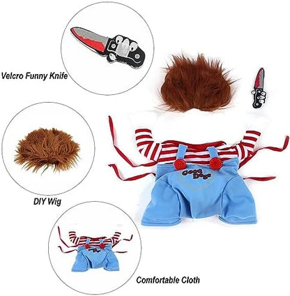 Pet Halloween Costume, Dog Funny Costume Halloween Cosplay Outfits Cute Clothes Adjustable Party Dress Up Apparel Accessories for Small Medium Large Dogs (Large) - Image 2