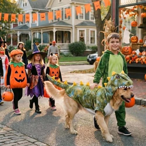 Halloween Large Dog Dinosaur Costume T-Rex Dino Outfit,8XL - Image 2