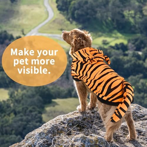 NACOCO Halloween Dog Tiger Costume-Pet Cosplay Clothes Cat Coat Hoodie Outfits Warm Winter Apparel for Dog Small and Medium Cat(S) - Image 6