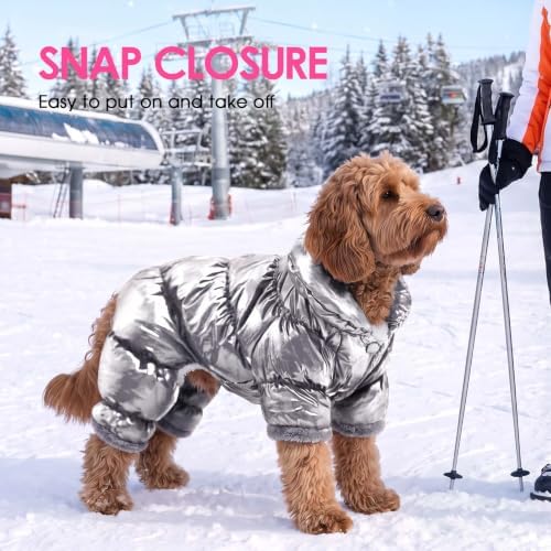 AOFITEE Dog Coat Waterproof Dog Jacket Fullbody Dogs Winter Coat Snowsuit - Image 5