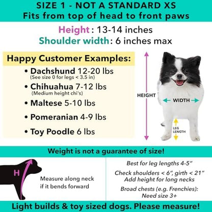 Pandaloon Dog Halloween Costume - As Seen on Shark Tank - Patented - Funny Costume with Arms for Small and Medium Dogs and Cats (Panda, Size 1(13-14 in Height at TOP of Head,Girth<16 in)) - Image 5