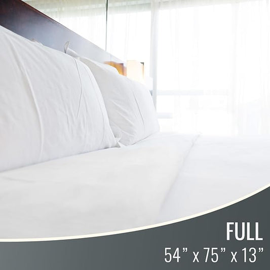 DMI Waterproof Mattress Protector and Mattress Cover, Encased Zippered Fit, Full, Packaging may vary