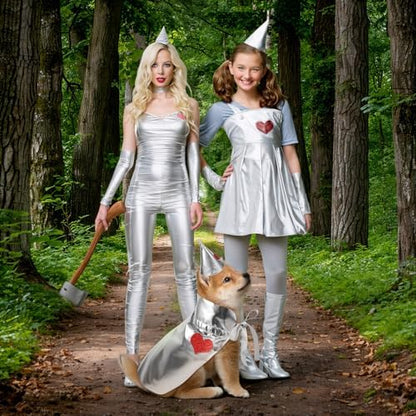 Cat Dog Halloween Costume, Sliver Tin Dog Costume Accessories for Small Puppy Kitten Halloween Dress Up Party - Image 6