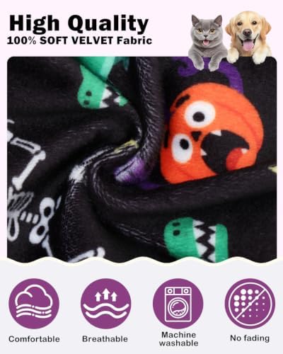 CuteBone Dinosaur Costume Halloween Dog Pajamas, Stretchy Spandex Crystal Velvet Sleepwear Coat for Small Dogs, Soft & Warm Pet Outfit Clothes for Cold Weather, Cozy Pullover Design COSP25XS - Image 4