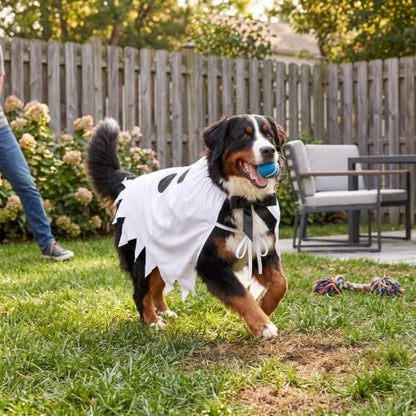 Halloween Ghost Dog Costume, Halloween Funny Outfit for Small Medium Large Pets(XL) - Image 2