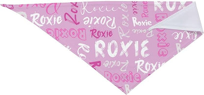Custom Pet Scarf Personalized Dog Bandana with Name Personalized Add Your Text Bibs Triangle Head Scarfs Gift for Small Medium Large Dogs Cats Baby Puppy Pets Accessories