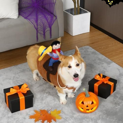 T2Y Cowboy Rider Dog Costume - Halloween Dog Costumes for Small Dogs - Image 5