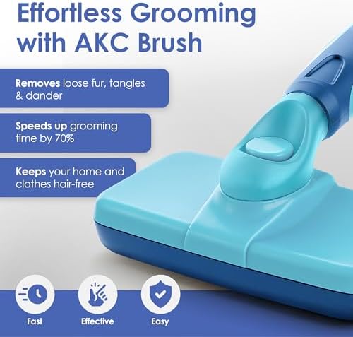 AKC Self-Cleaning Slicker Brush for Dogs & Cats, All Coat Types - Image 2