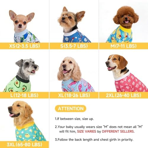 XPUDAC Dog Pajamas Dinosaur Dog Clothes for Small Medium Dogs Boy Girl Stretchy Cozy Pet Onesie with Feet Doggie Jammies Cat Apparel, M - Image 5