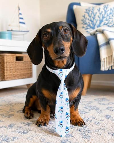 PET SHOW 10 Pack Ocean Animals Dog Ties Neckties for Medium Dogs - Image 6