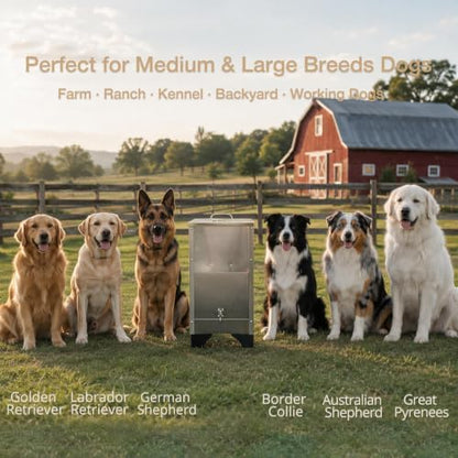 Automatic Dog Feeder Large Breed 25 Lbs,Elevated Dog Food Dispenser