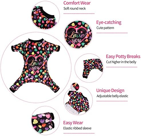 CuteBone Small Dogs Outfit Soft Puppy Onesies Pjs Dog Pajamas Pet Coat Cat Apparel Comfy Doggie Jumpsuit Bodysuit for All Seasons - Image 2